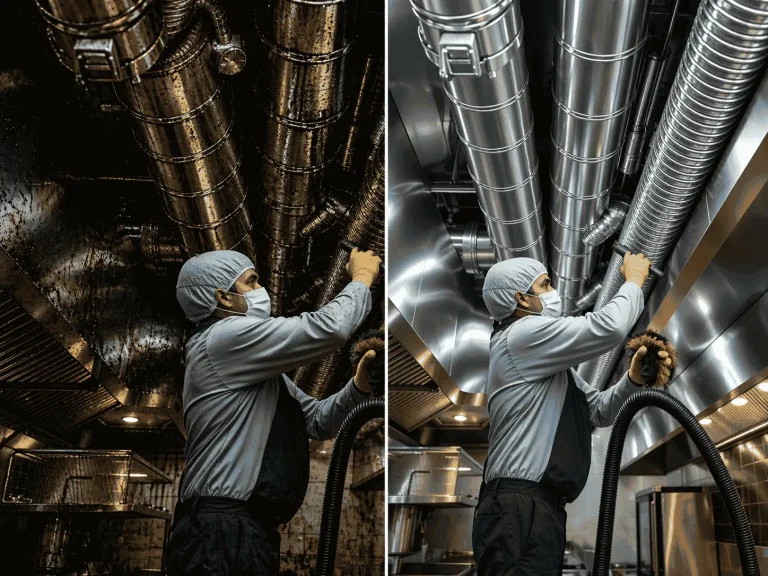 Kitchen Exhaust System After Industrial Cleaning Services in Nashik
